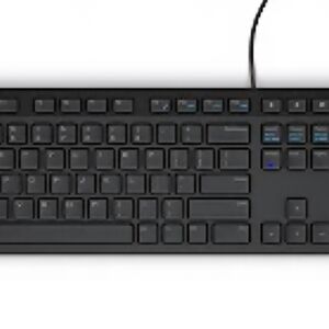 Dell Black Full-Size Wired Keyboard with Numeric Keypad